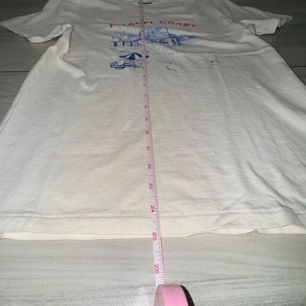 Brand new J.Crew Classic-fit Amalfi Coast graphic T-shirt in Positano Ivory 100% - Picture 5 of 7
